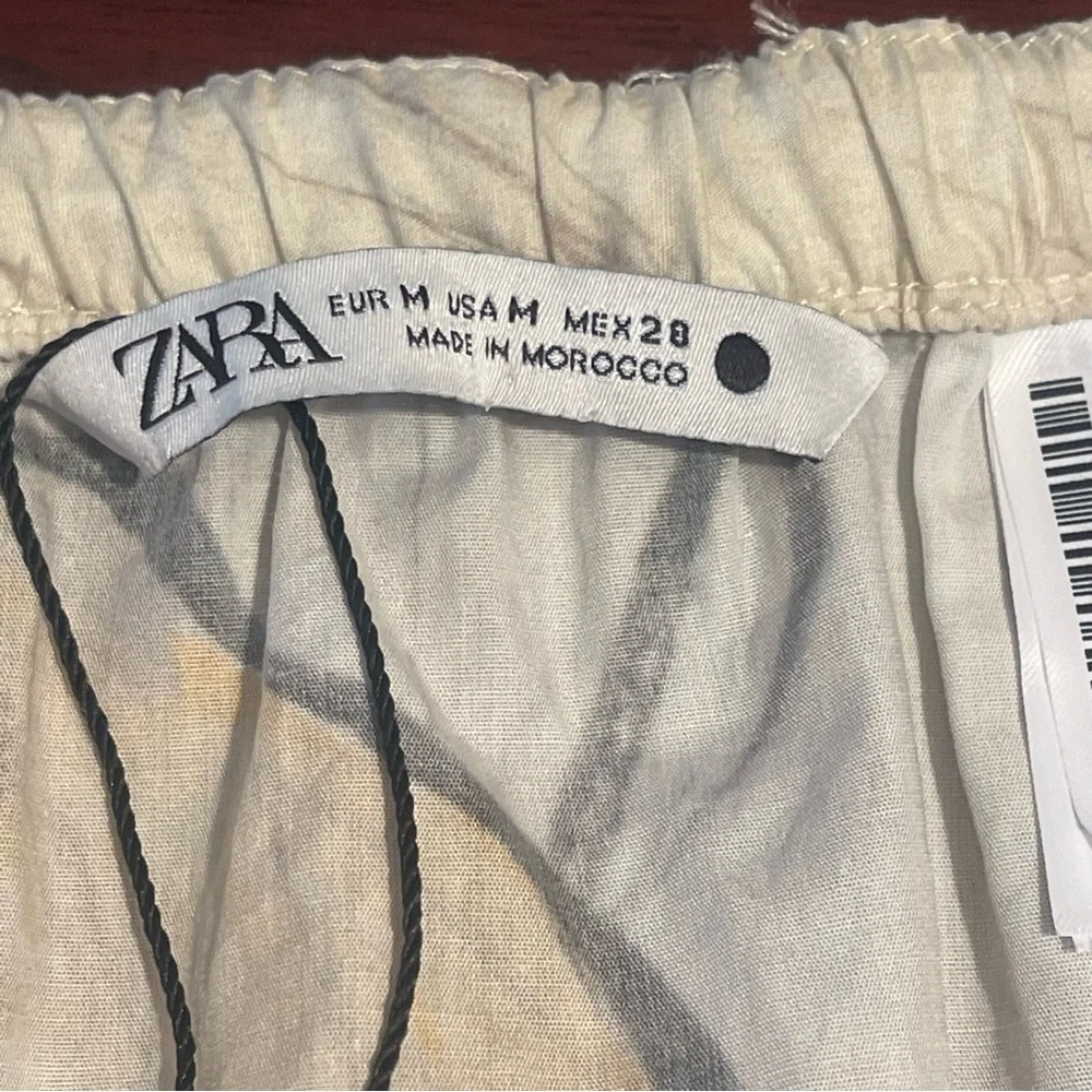 Zara Botanical Fruit Print Cotton Midi Skirt  M Cottagecore Coastal Grandmother - Picture 6 of 11